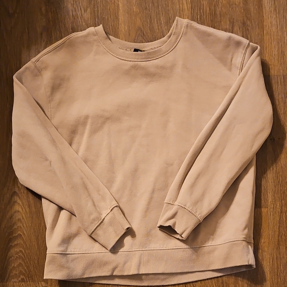 Athletic Works Tan Crew Neck Sweater